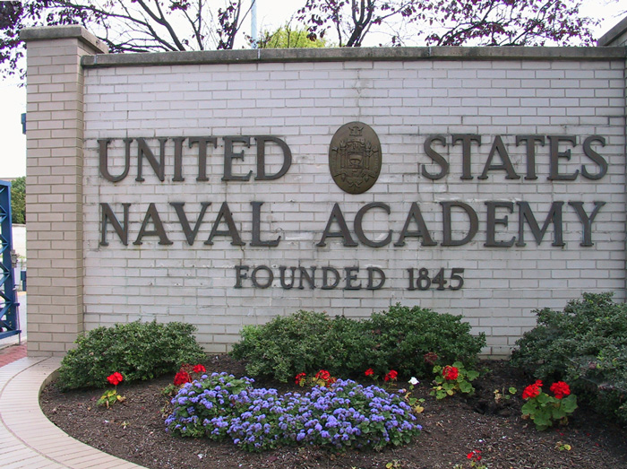 US Naval Academy Sign Annapolis, MD