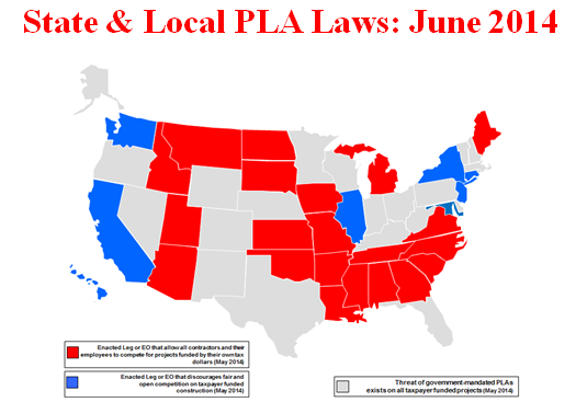State PLA Map June 2014
